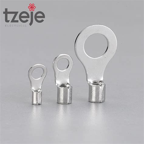 16 14 AWG Copper Naked Insualted Lugs Rnb Terminal Insulated Terminal And Non Insulation Terminals