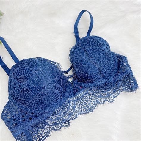 La Senza Intimates And Sleepwear La Senza Beyond Sexy Navy Blue Extra Pushup Lace Bra Poshmark