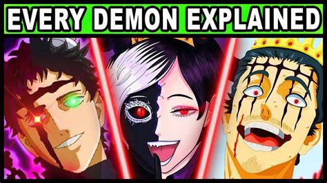 The Dark Triad And Their Powers Explained Black Clover Demon Devil