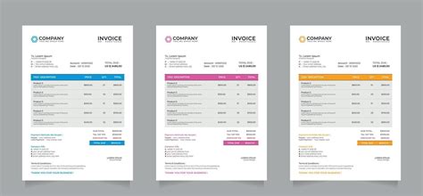 Professional Corporate Business Invoice template vector format ...