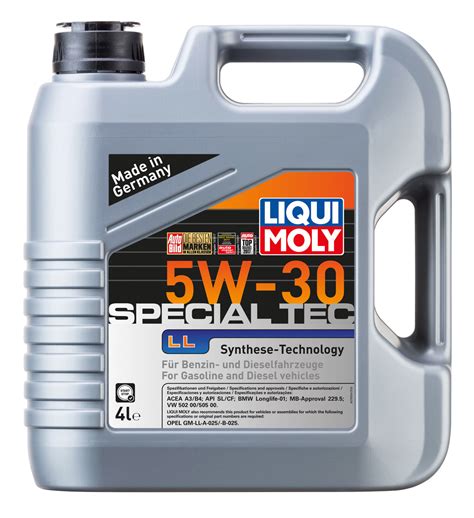 Масло моторное синтетическое Liqui Moly Special Tec 5W 30 4л купить с