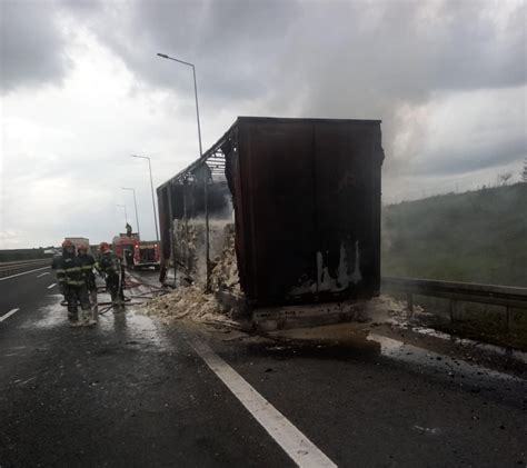 Incendiu Auto Pe Autostrada A La Km Info Trafic Romania