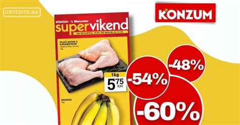 Konzum Vikend Akcija 18 21 4 2024 Ustedite Ba