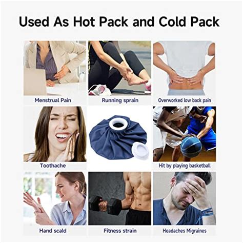 Bicaree Ice Pack For Injuries Reusable Ice Bags Hot Water Bag For Hot Cold Therapy And Pain