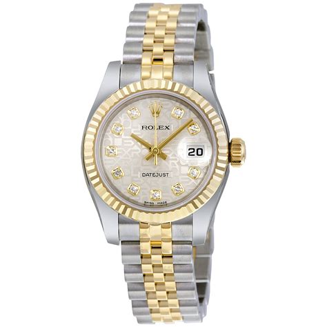 Rolex Lady Datejust Silver Jubilee With Diamonds Dial Stainless