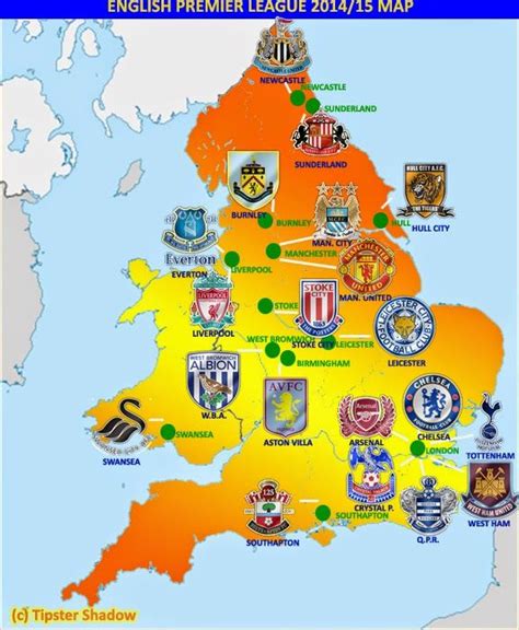 map england premier jpg  pixels english premier league