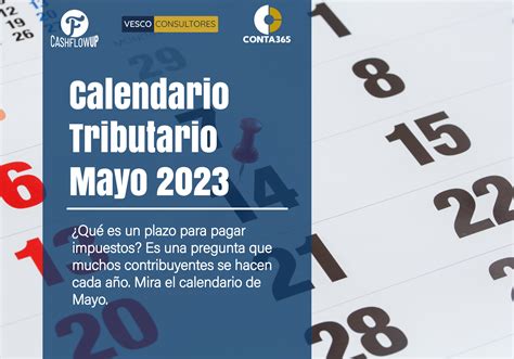 Calendario Tributario Mayo 2023 Vesco Consultores