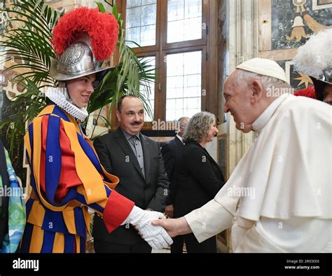 Pope Francis Receives The New Recruits Of The Swiss Guard In The