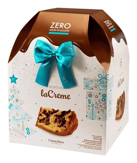 Panettone Lacreme Zero Adição De Açúcar 650g Cacau Show MercadoLivre