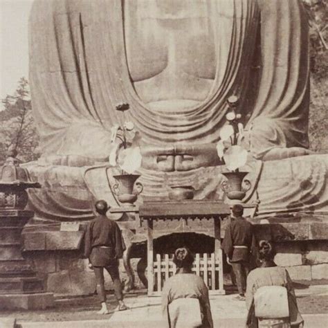 Santuario Daibutsu Japón Kamakura Amida Buda Kotokuin Temple Foto