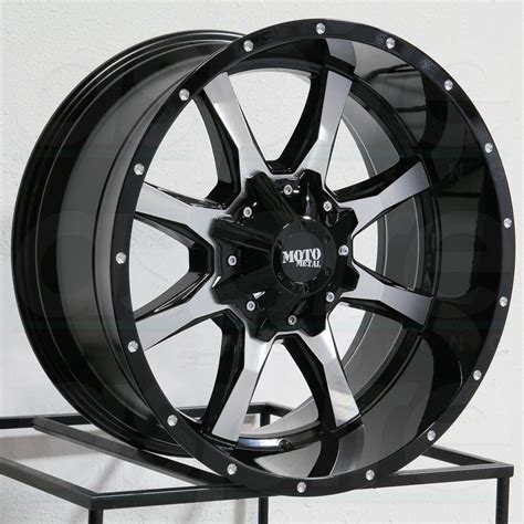 17x8 Moto Metal MO970 8x170 0 Black Machine Wheels Rims Set 4 Wheels