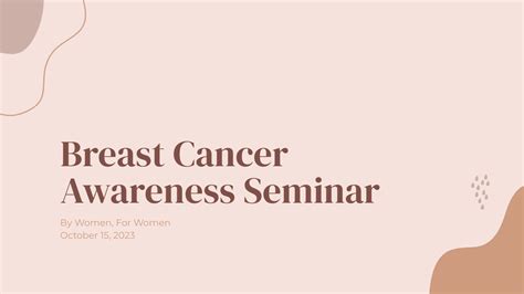 Cancer Awareness Presentation Template Visme