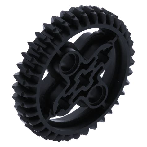 Lego Part Black Technic Gear Tooth Double Bevel At Brickscout