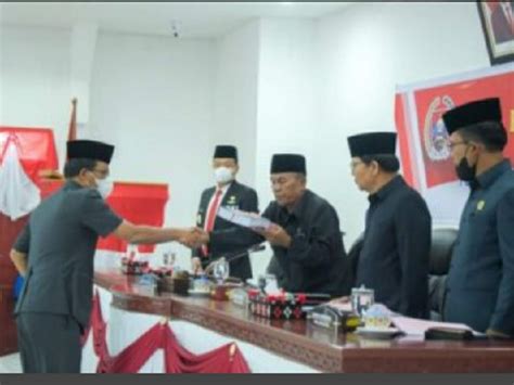 Bupati Humbahas Sampaikan Nota Pengantar Keuangan Ranperda Tentang P