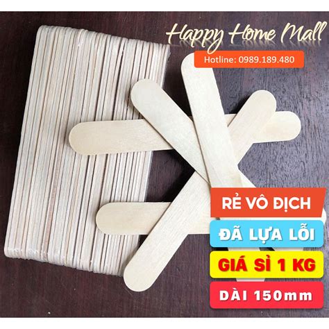 1kg Que ĐÈ LƯỠi Gỗ Làm Mô Hình Handmade Dài 150mm đã Lựa Lỗi Bán Theo