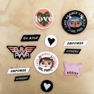 RESIST Pink Pussy Hat Feminist Patch Girl Power Women S March Equal Rights Human Rights Feminism