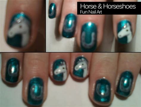 Nail Art: Horse and Horseshoes by Myxprint on DeviantArt