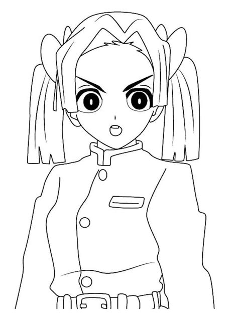 Kanao Tsuyuri Coloring Pages Coloring Pages