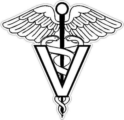 Items Similar To 6 Veterinary Vet Caduceus Snake Medical Symbol Vinyl