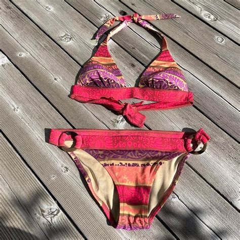 Victoria S Secret Swim Victorias Secret Multi Boho Patterned Piece Bikini Poshmark