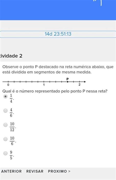 Observe O Ponto P Destacado Na Reta Num Rica Abaixo Que Est Dividida