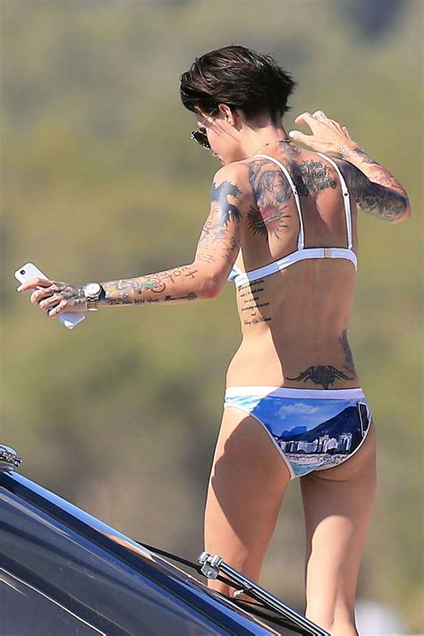 Ruby Rose In Bikini In Ibiza Gotceleb