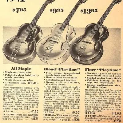 Harmony Playtime Blonde Archtop Natural Reverb