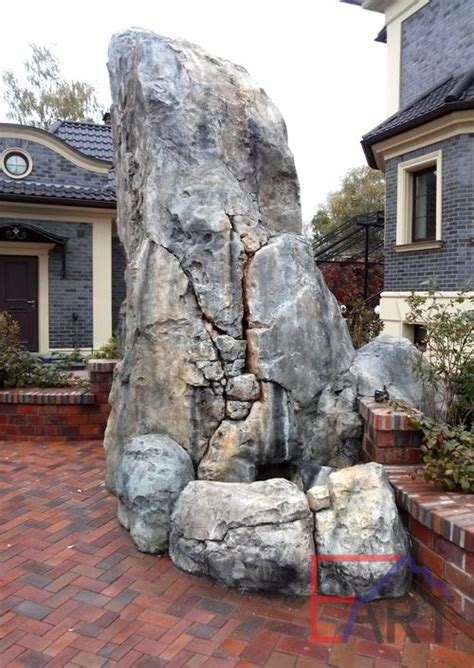 Дикие камни из бетона | ElmuART | Fontaine de jardin, Cascade de jardin ...
