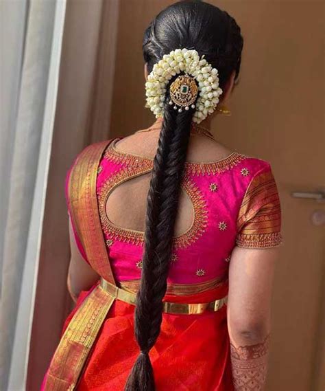 Front South Indian Bridal Hairstyle Photos Tailoringinhindi