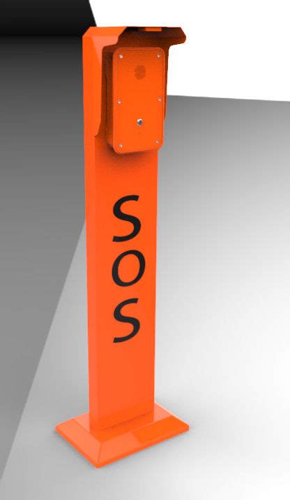 Vandal Resistant Sip Roadside Emergency Telephone Pillar