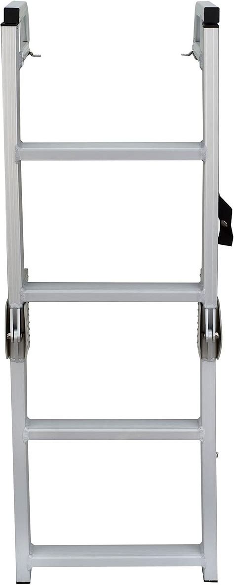 Ecpro Marine Pontoon Boat 4 Step Folding Boarding Aluminum Ladder Al C4