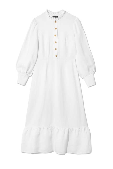 Alice White Linen Dress Philippa London