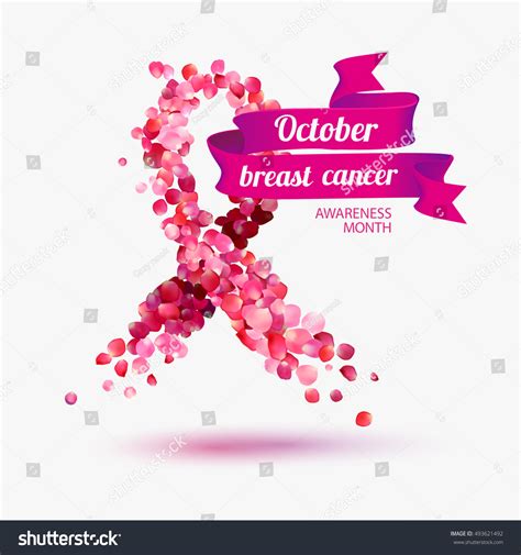 October Breast Cancer Awareness Month Stock Vector (Royalty Free ...