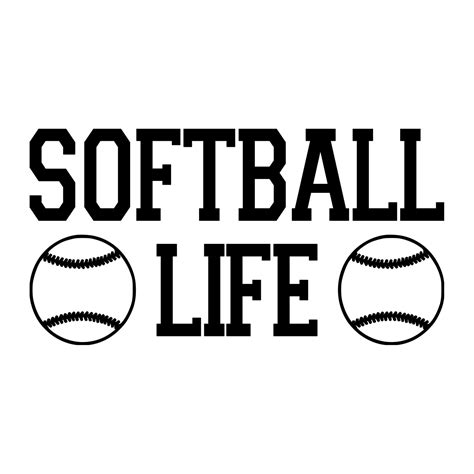 Softball Life Vinyl Decal Sticker Fastpitch Slow Pitch Etsy