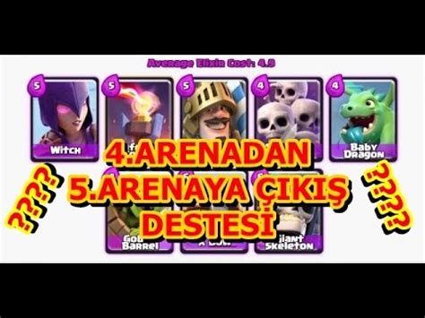 Clash Royale Arena Destesi Arena Ge I Youtube