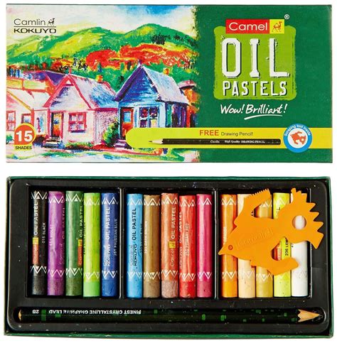 Kokuyo Camlin Oil Pastels 15 Shades Pack Of 10 Pastels Kokuyo Camlin Swas Stationery