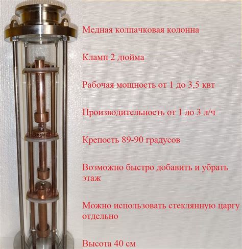 Колпачковая тарельчатая колонна, флейта медная 2 дюйма 4 этажа - купить ...