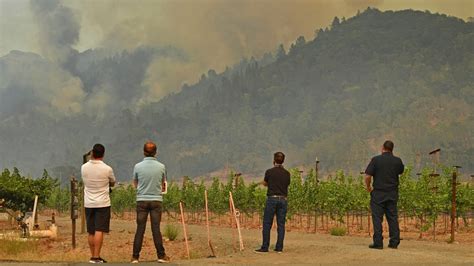 California Wildfire Burns Through Napa Valley Wineries Resorts As