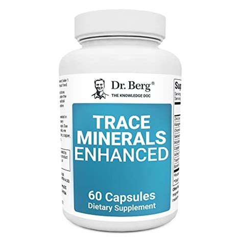 Dr. Berg Trace Minerals Enhanced Complex - Complete with 70+ Nutrient-Dense Health Minerals ...