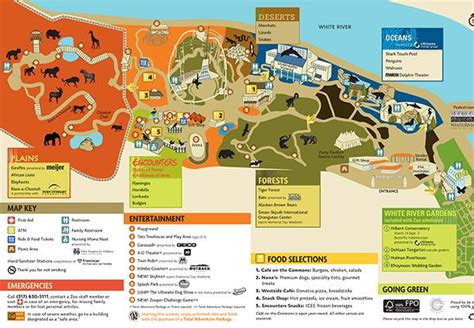 Indianapolis Zoo Zoo Map | Zoo map, Zoo project, Zoo