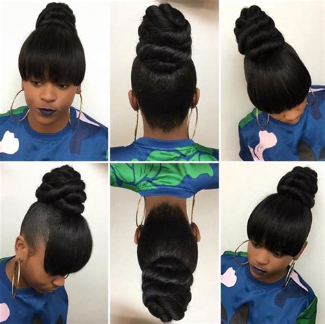 Love This Ninja Bun By Hairbylatise Black Hair Information Natural