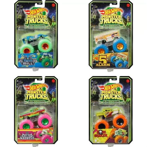 Jual MONSTER TRUCK GLOW IN THE DARK HOT WHEELS ORIGINAL MATTEL BISA MENYALA DALAM GELAP