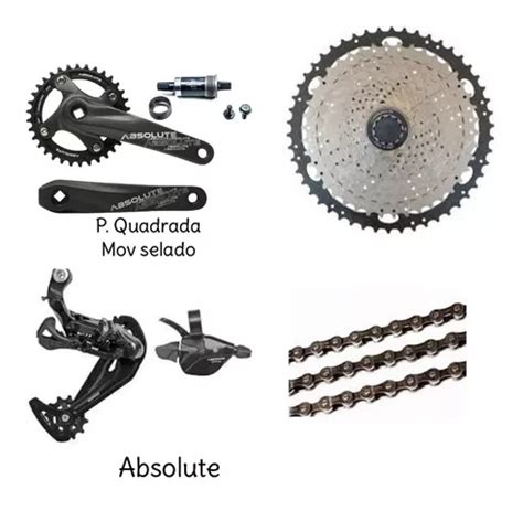 Kit Absolute 12v Completo Bike 1x12v Mtb Cassete 11x50 Frete grátis