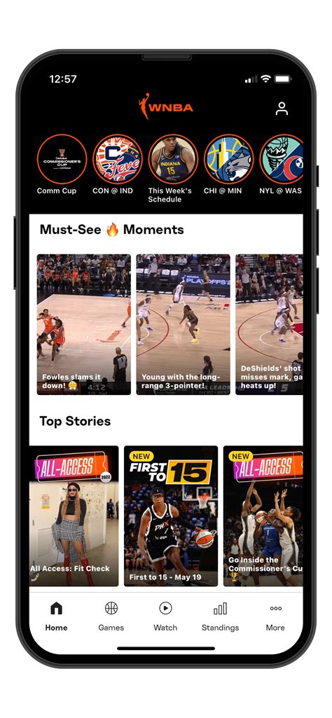 WNBA app rolls out TikTok-style video feed to attract younger fans