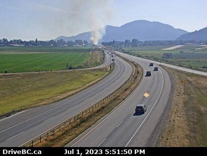 Chilliwack Fire Working Saturday Evening Grass Fire Highway 1 Between