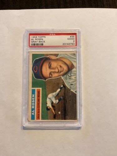 1956 Topps Gray Back 35 Al Rosen For Sale Online EBay