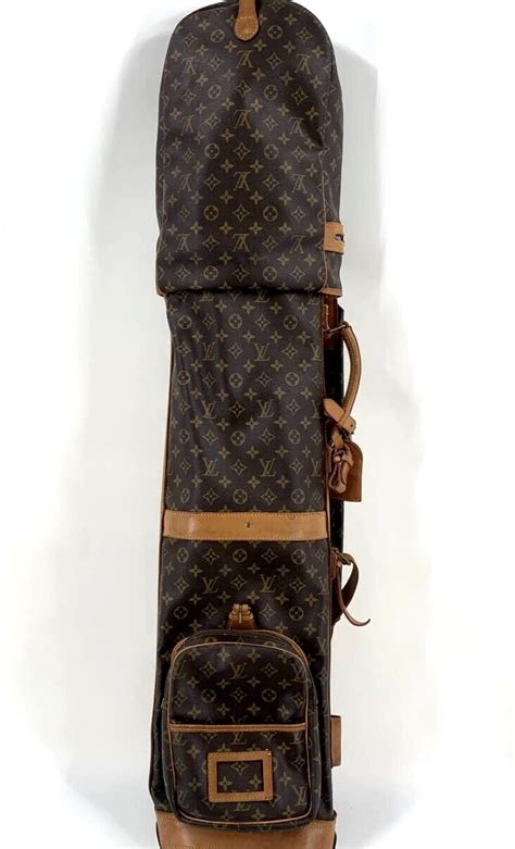 Louis Vuitton Monogram Golf Club Bag Caddy Bag Brown Vintage Rare