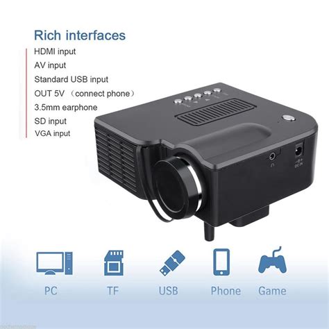 Portable Mini Digital LCD Projector Video Media Pl Grandado