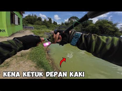 Casting Siakap Yang Sombong Di Kolam Air Masin Youtube