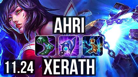 Ahri Vs Xerath Mid 12m Mastery 526 Br Diamond 1124 Youtube